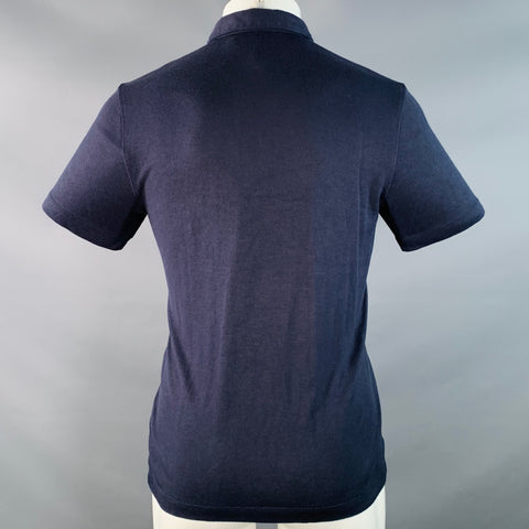 THEORY Size S Navy Modal Blend Short Sleeve Polo