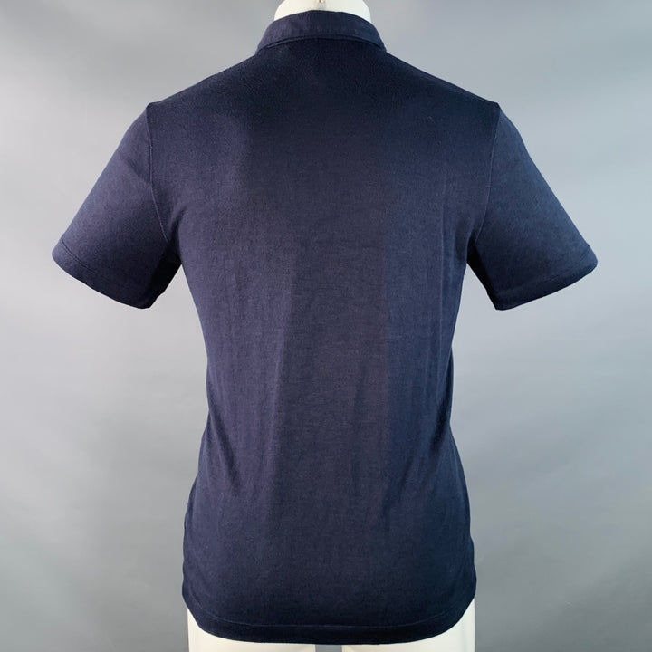 THEORY Size S Navy Modal Blend Short Sleeve Polo