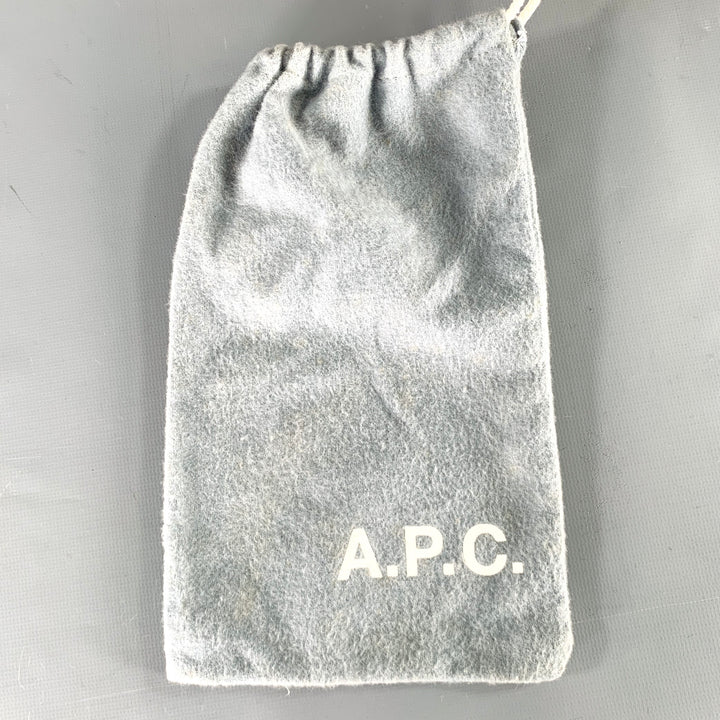 A.P.C. Size 36 Red Black White Plaid Wool Blend Belt