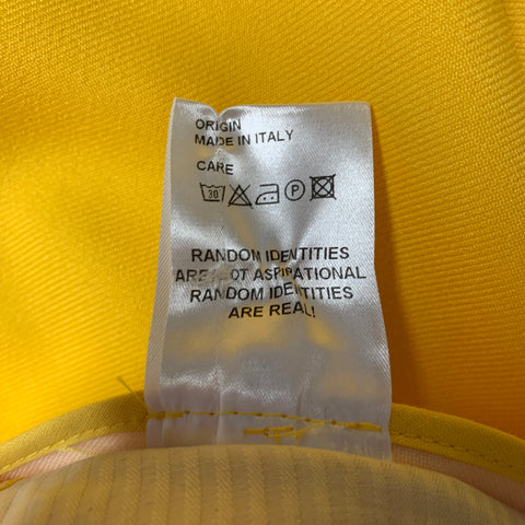 RANDOM IDENTITIES Chest Size 42 Yellow Black Polyester Notch Lapel 30 33 Suit