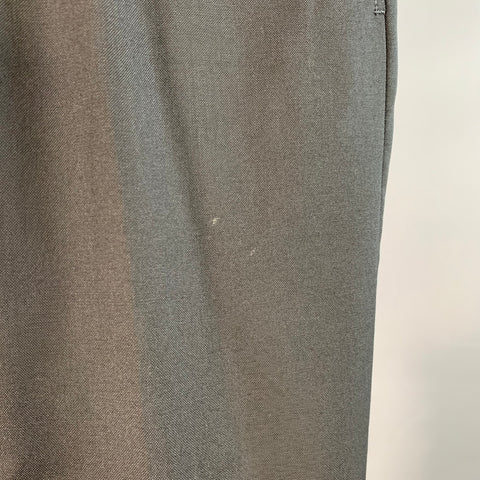 AMI by ALEXANDRE MATTIUSSI Size 35 Black Wool Tapered Button Fly Dress Pants