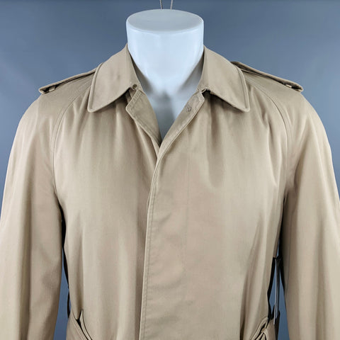 BURBERRYS Size M Beige Wool Cashmere Trench Coat