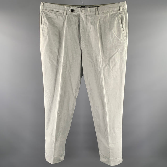 Pantalon décontracté droit ISAIA taille 36 gris