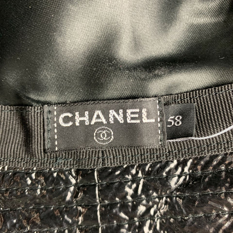 Sombreros CHANEL Poliuretano Poliéster Negro