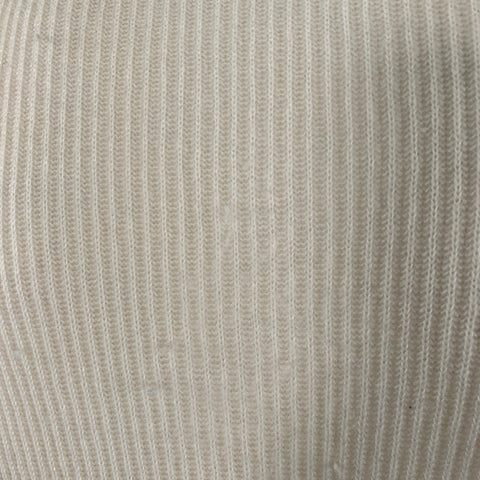 LORO PIANA Size L Cream Ribbed Cashmere Crew Neck Pullover