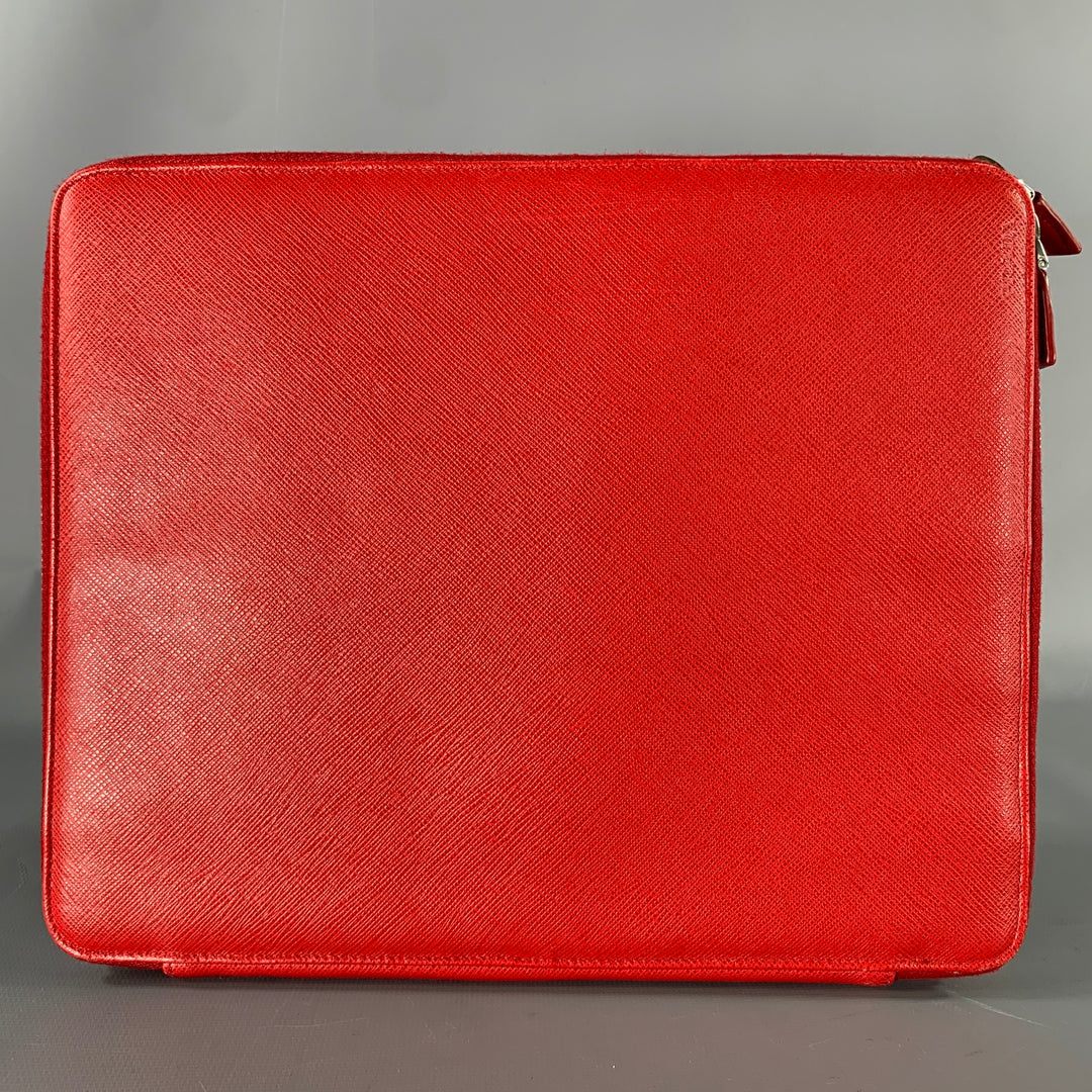 PRADA Red Leather iPad Case Bags & Leather Goods