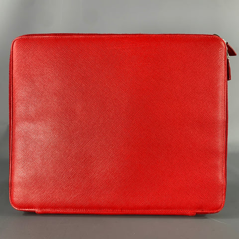 PRADA Red Leather iPad Case Bags & Leather Goods