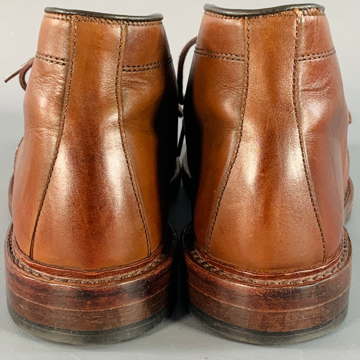 ALLEN EDMONDS Size 7 Dundee Brown Leather Chukka Ankle Boots