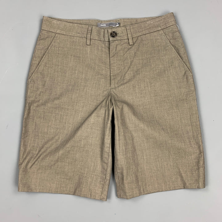 VINCE Size 28 Slate Cotton Zip Fly Shorts