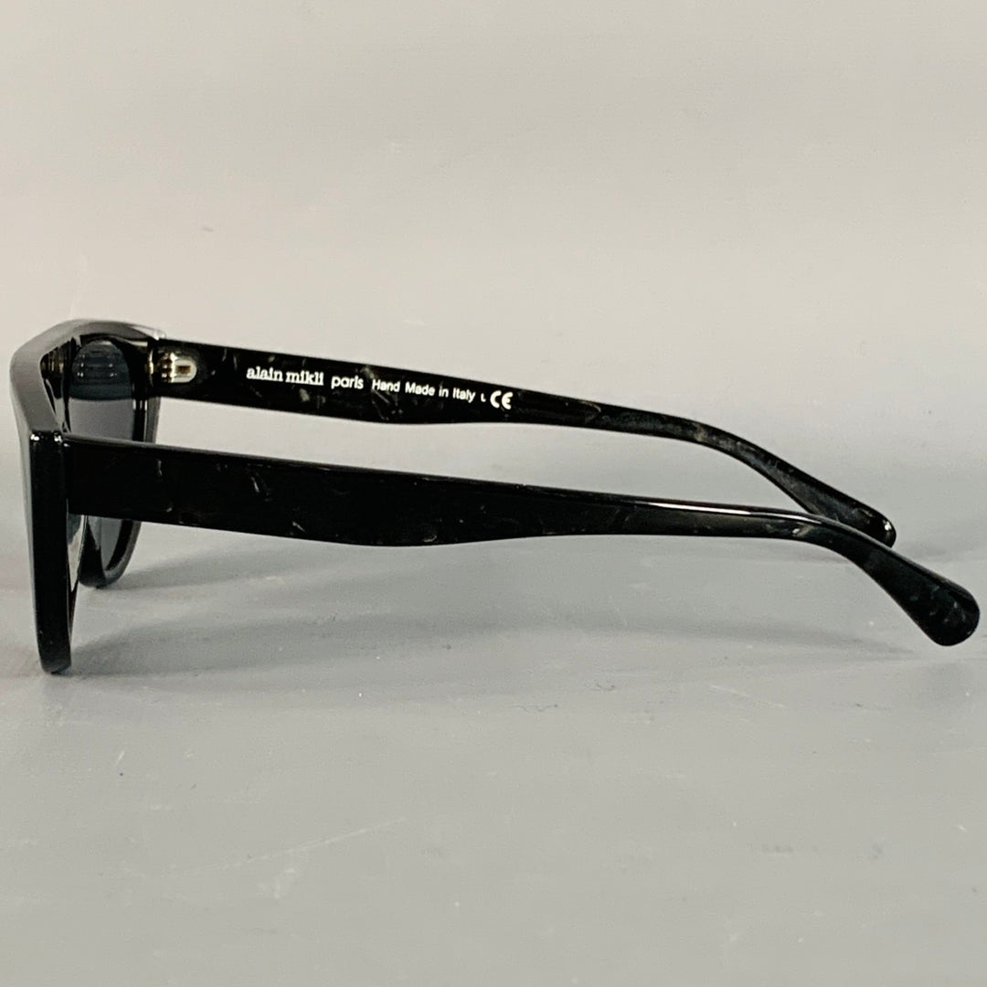 ALAIN MIKLI Miss J Black Acetate Cat Eye Sunglasses