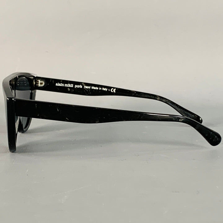 ALAIN MIKLI Miss J Black Acetate Cat Eye Sunglasses