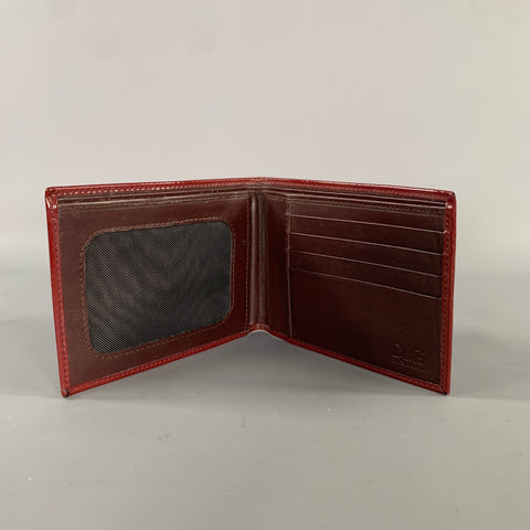D&G by DOLCE & GABBANA Burgundy Shimmer Paper Wallet