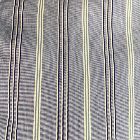 TURNBULL & ASSER Vintage Size L Blue Navy White Stripe Cotton Long Sleeve Shirt