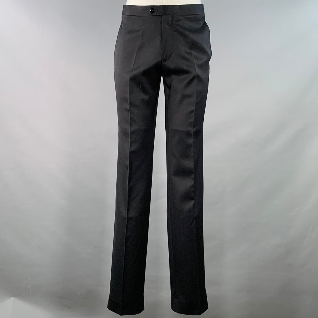 INDOCHINO Size M Black Wool Notch Lapel Tuxedo