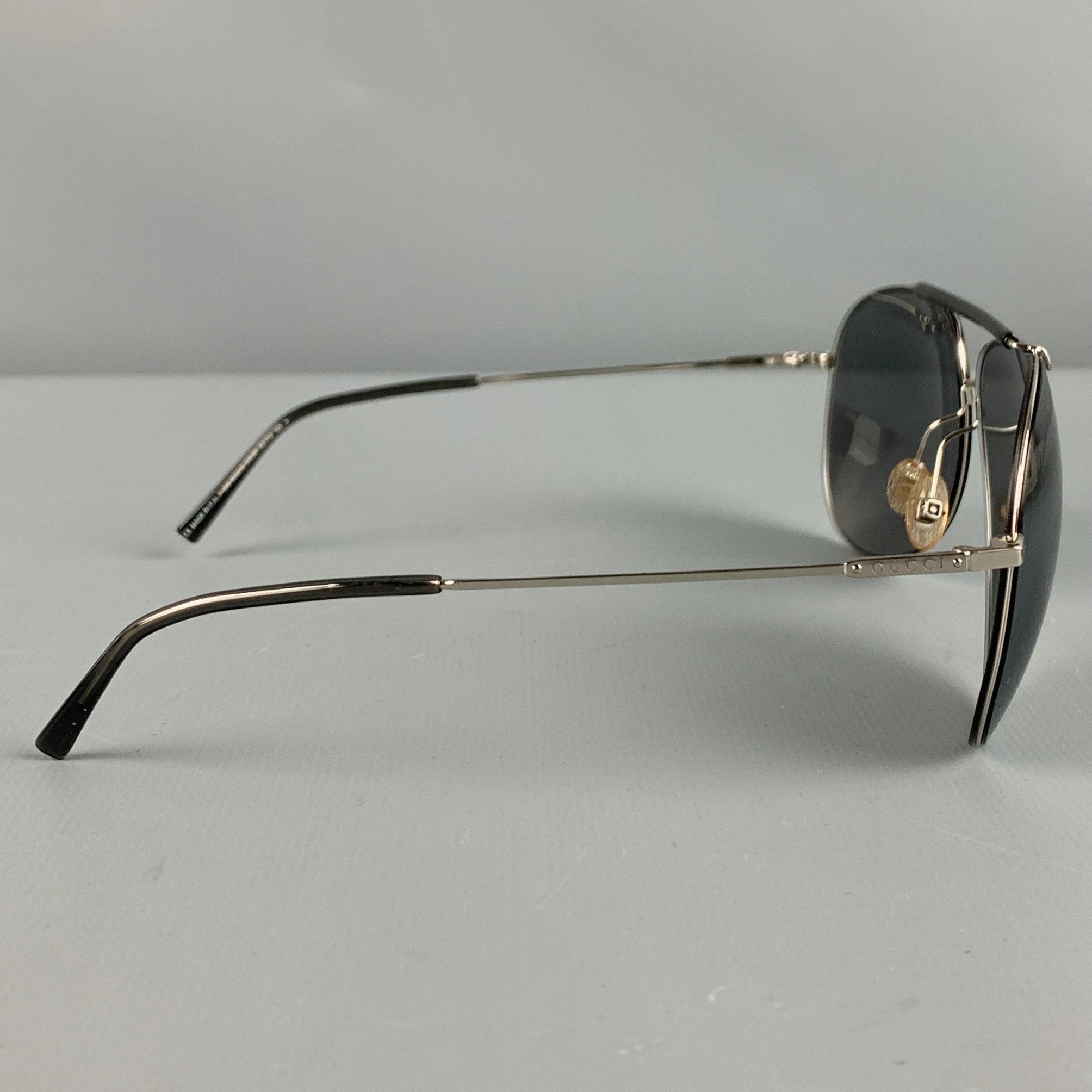 サングラス GUCCI Gucci - GG1853S - 002 silver silver smoke Gucci Gg1853s Silver Female Unspecified Sunglasses | Eyewear