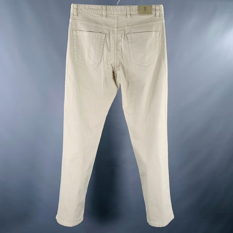 JEAN DROIT ERMENEGILDO ZEGNA Taille 33 Coton mélangé Beige