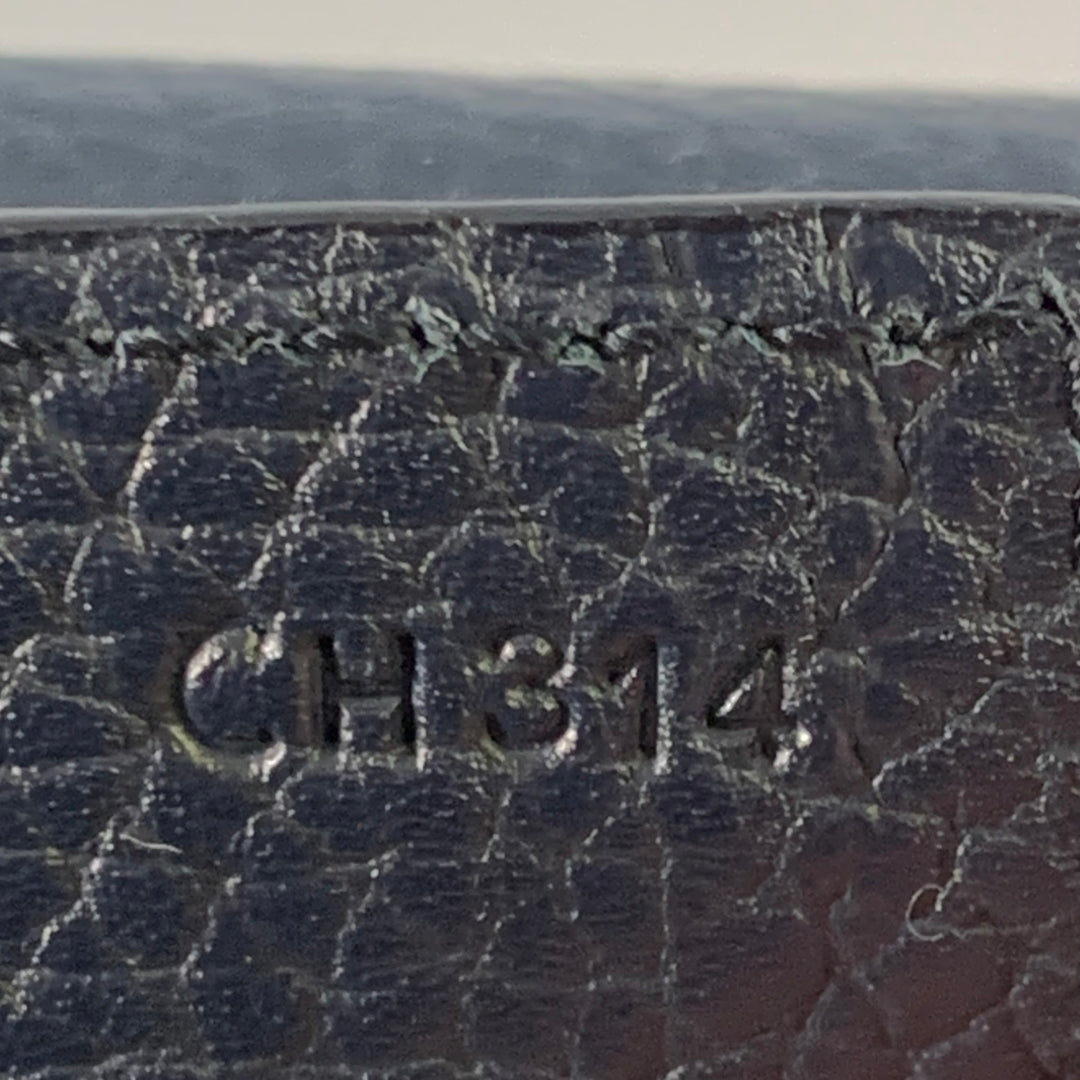 MONT BLANC Navy Pebble Grain Leather Briefcase