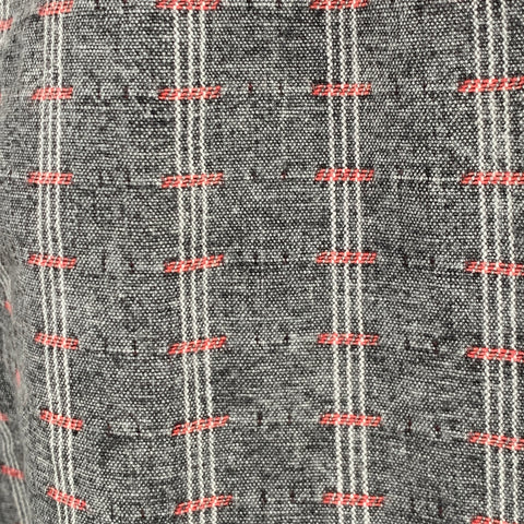 LEVI STRAUSS Size 36 Grey Red Stripe Cotton Pleated Casual Pants