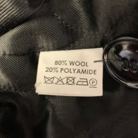 DRIES VAN NOTEN Size 38 Red Wool Polyamide Notch Lapel Coat