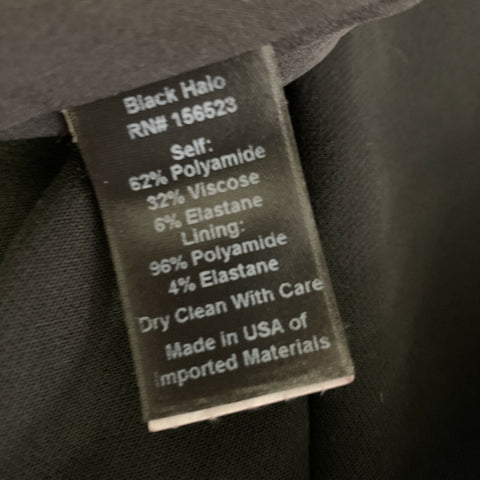BLACK HALO Size L Black 3595114 Strapless Cocktail Dress