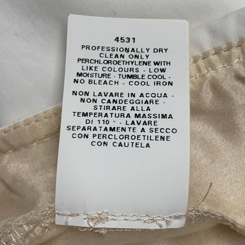 JEAN PAUL GAULTIER Size 4 Cream Cotton Cargo Casual Pants