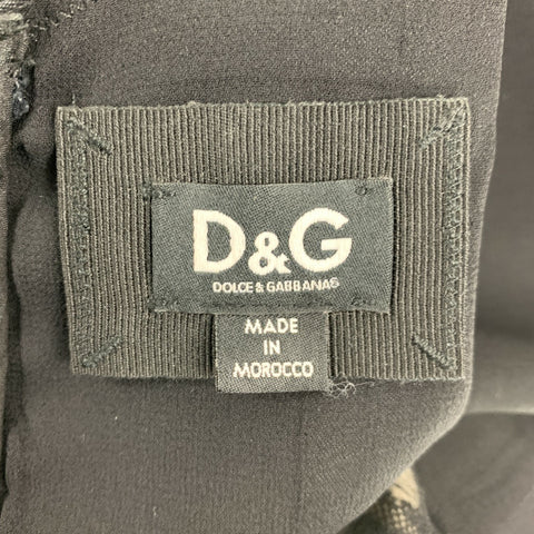 D&G by DOLCE & GABBANA Size 8 Black White Polyamide Blend Bustier Dress Top
