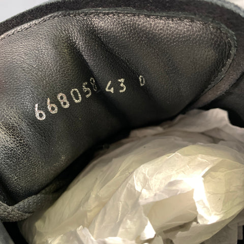ALEXANDER MCQUEEN Size 10 Black Silver Beaded Suede Low Top Sneakers