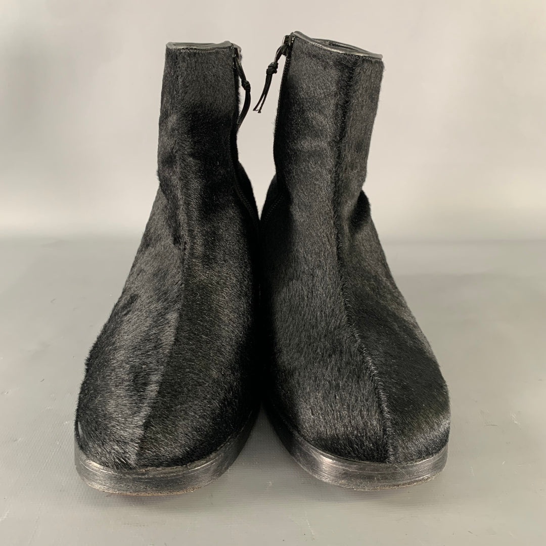 GUCCI Size 9.5 Black Leather Chelsea Boots