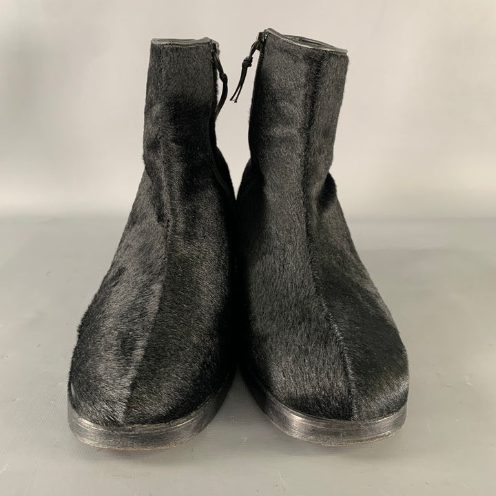GUCCI Size 9.5 Black Leather Chelsea Boots