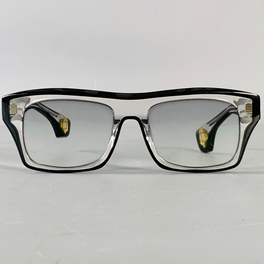 BLAKE KUWAHARA Transparent Black Acetate Sunglasses & Eyewear