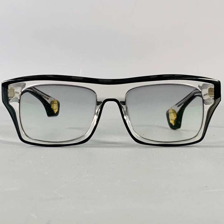 BLAKE KUWAHARA Transparent Black Acetate Sunglasses & Eyewear