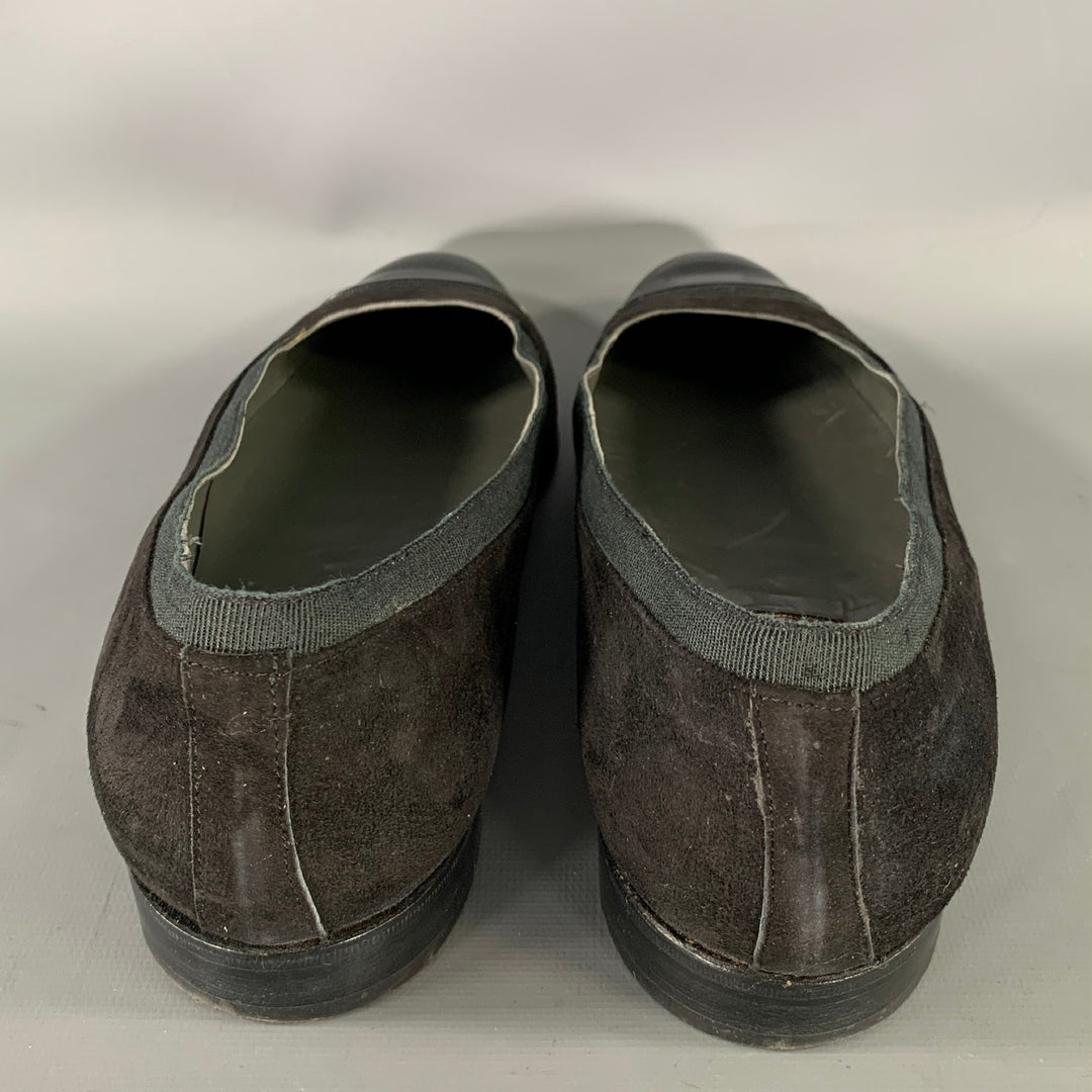 BAKER BENJES Size 9.5 Black Leather Ballet Loafers