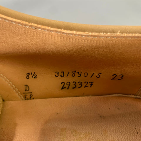 ALDEN Size 8.5 Tan Suede Derby Lace Up Shoes