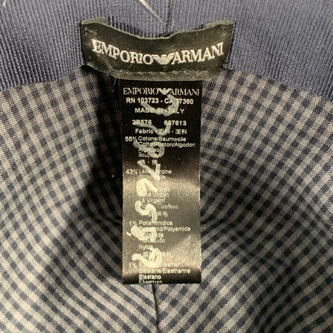 EMPORIO ARMANI Navy Grey Cotton Blend Hats