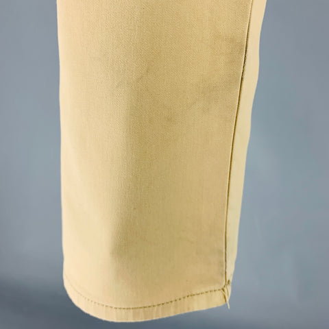 POLO de RALPH LAUREN Talla 38 Pantalón casual de mezcla de algodón beige con 5 bolsillos
