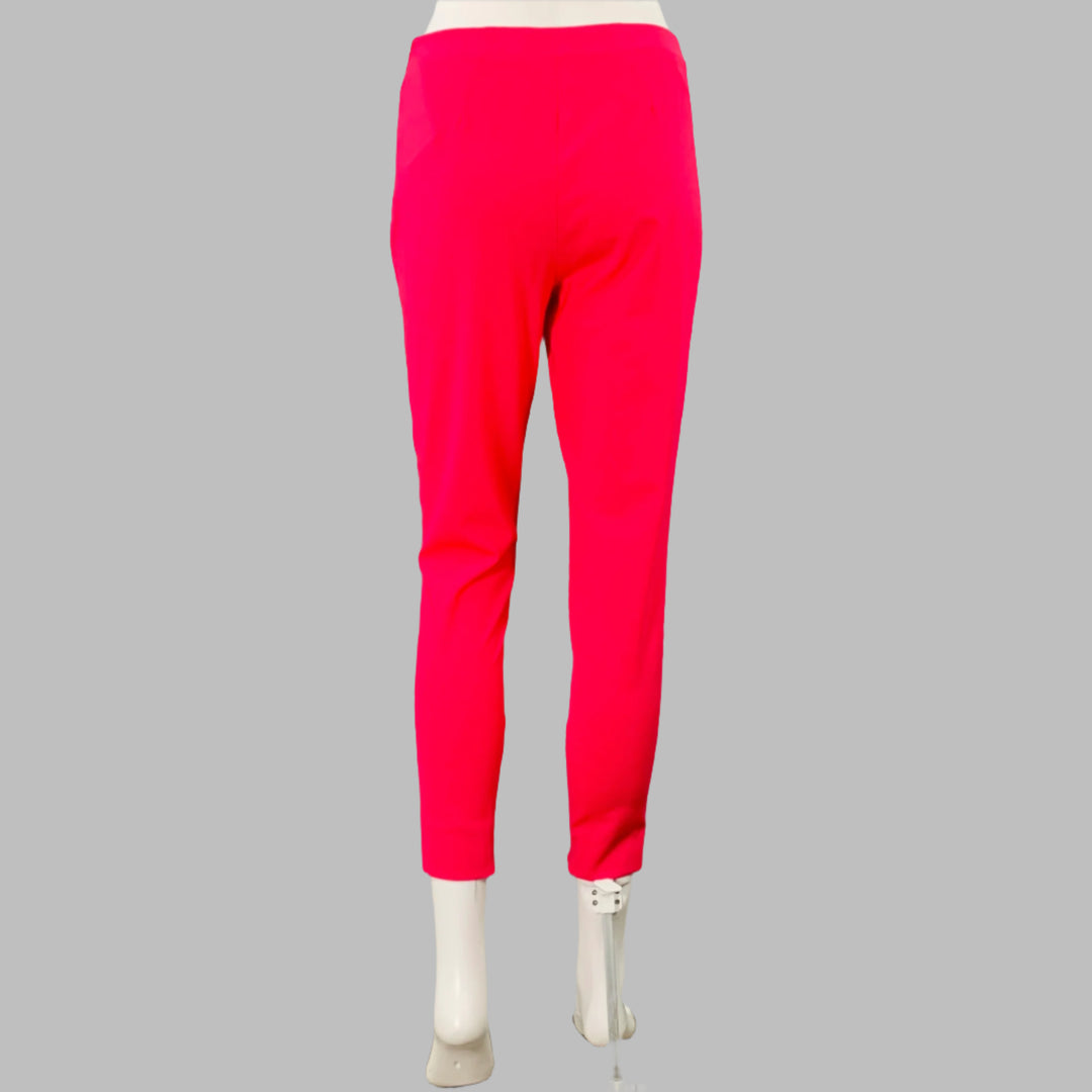 LA PERLA Size 4 Hot Pink Wool Blend Double Breasted Pantsuit