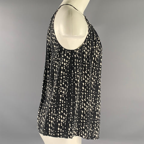 JOIE Size XS Navy White Silk Spotted Camisole Casual Top