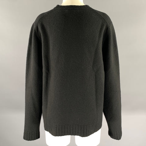 JIL SANDER Size M Black Wool Pull On Sweater