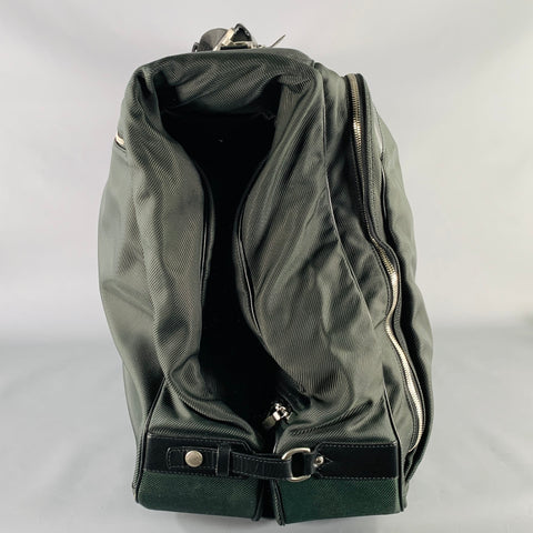 LOUIS VUITTON Taiga Santore Ardoise Green Black Two Tone Nylon Leather Travel Suitcase Bag