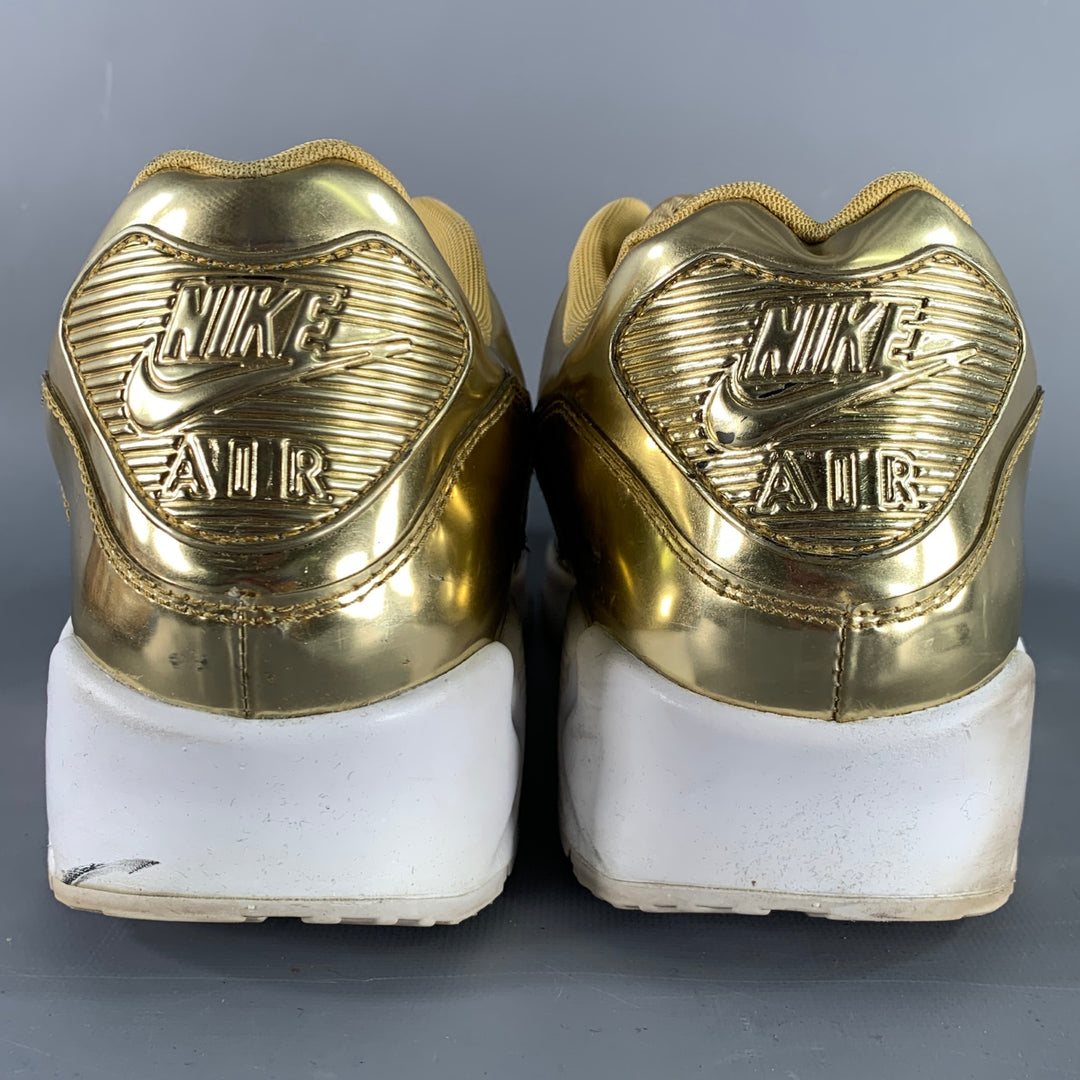 NIKE 2020 30th Anniversary Size 15.5 Gold Metallic Low Top Sneakers