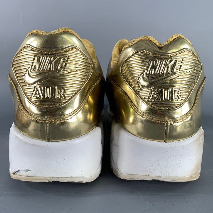 NIKE 2020 30th Anniversary Size 15.5 Gold Metallic Low Top Sneakers