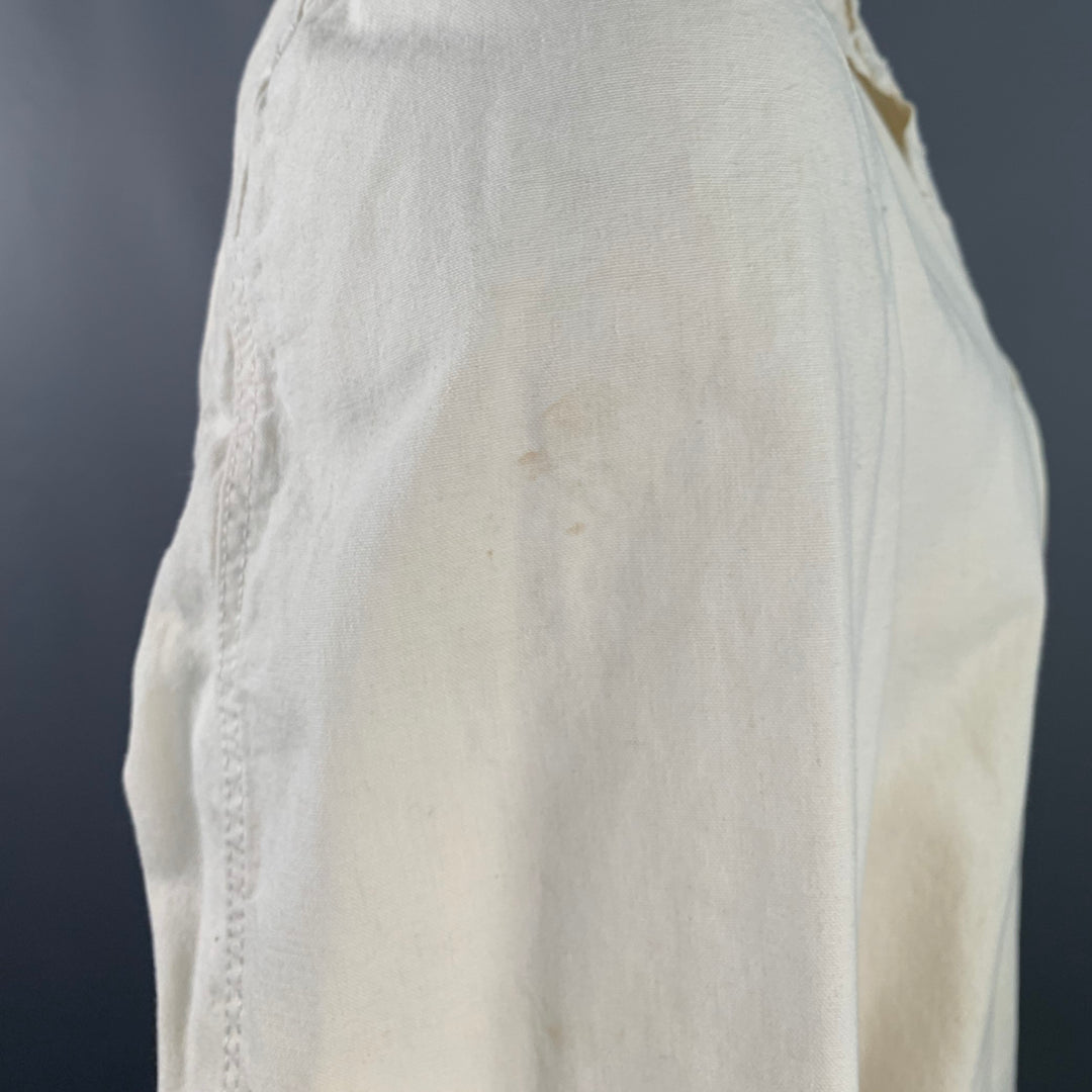 COMME des GARCONS HOMME PLUS SS04 Size L Cream Black Chore Jacket