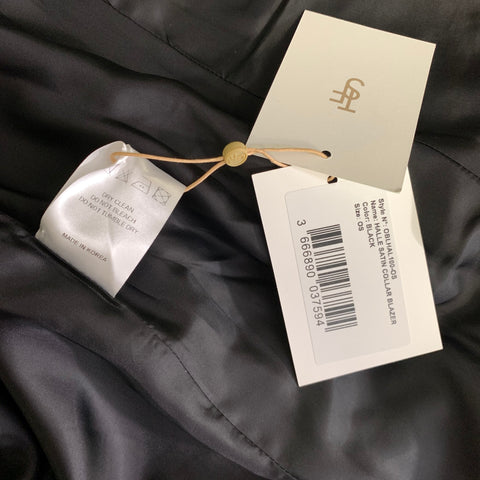 THE FRANKIE SHOP Size One Size Black Polyester Wool Jacket Indoor Blazer