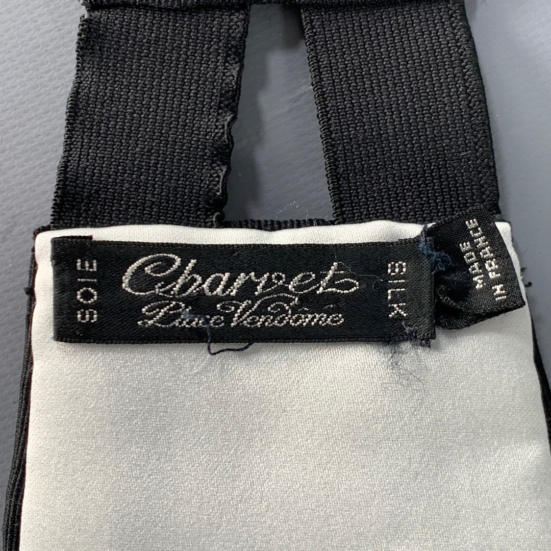 CHARVET Black Silk Grosgrain Cummerbund