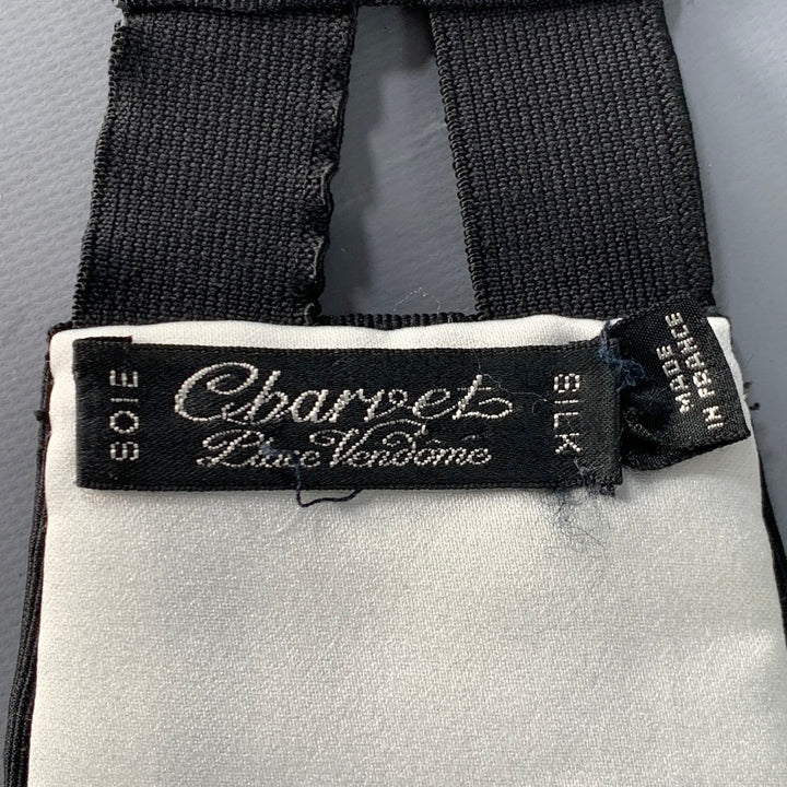 CHARVET Black Silk Grosgrain Cummerbund