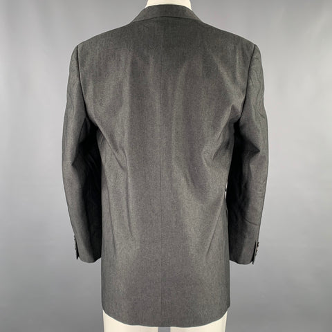 COMME des GARCONS Size M Grey Cotton Notch Lapel Sport Coat