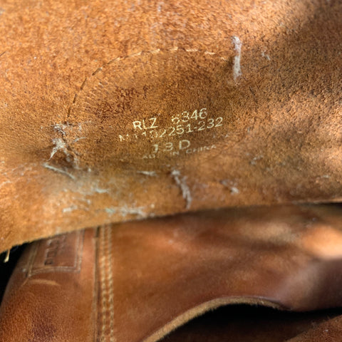 RALPH LAUREN Size 13 Brown Red Leather Boots