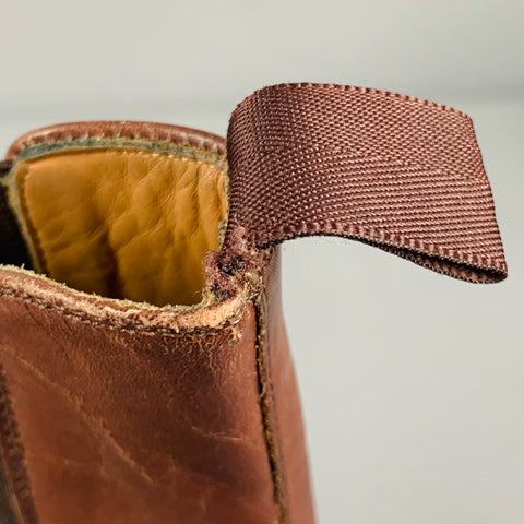 MAGNANNI Size 10 Brown Leather Chelsea Boots