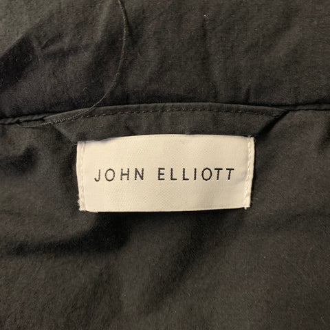 JOHN ELLIOTT Size M Black Cotton Shirt Jacket Long Sleeve Shirt