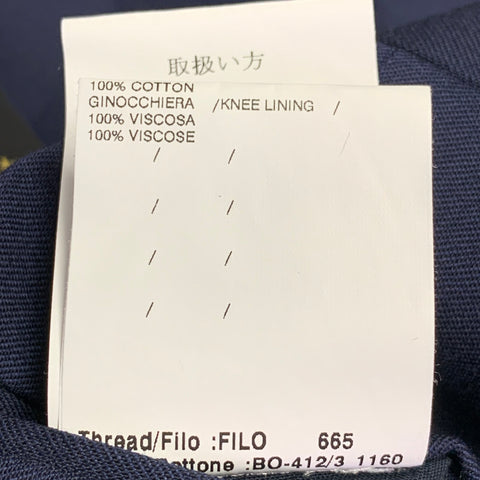 LARDINI Size 32 Navy Wool Blend Zip Fly Dress Pants